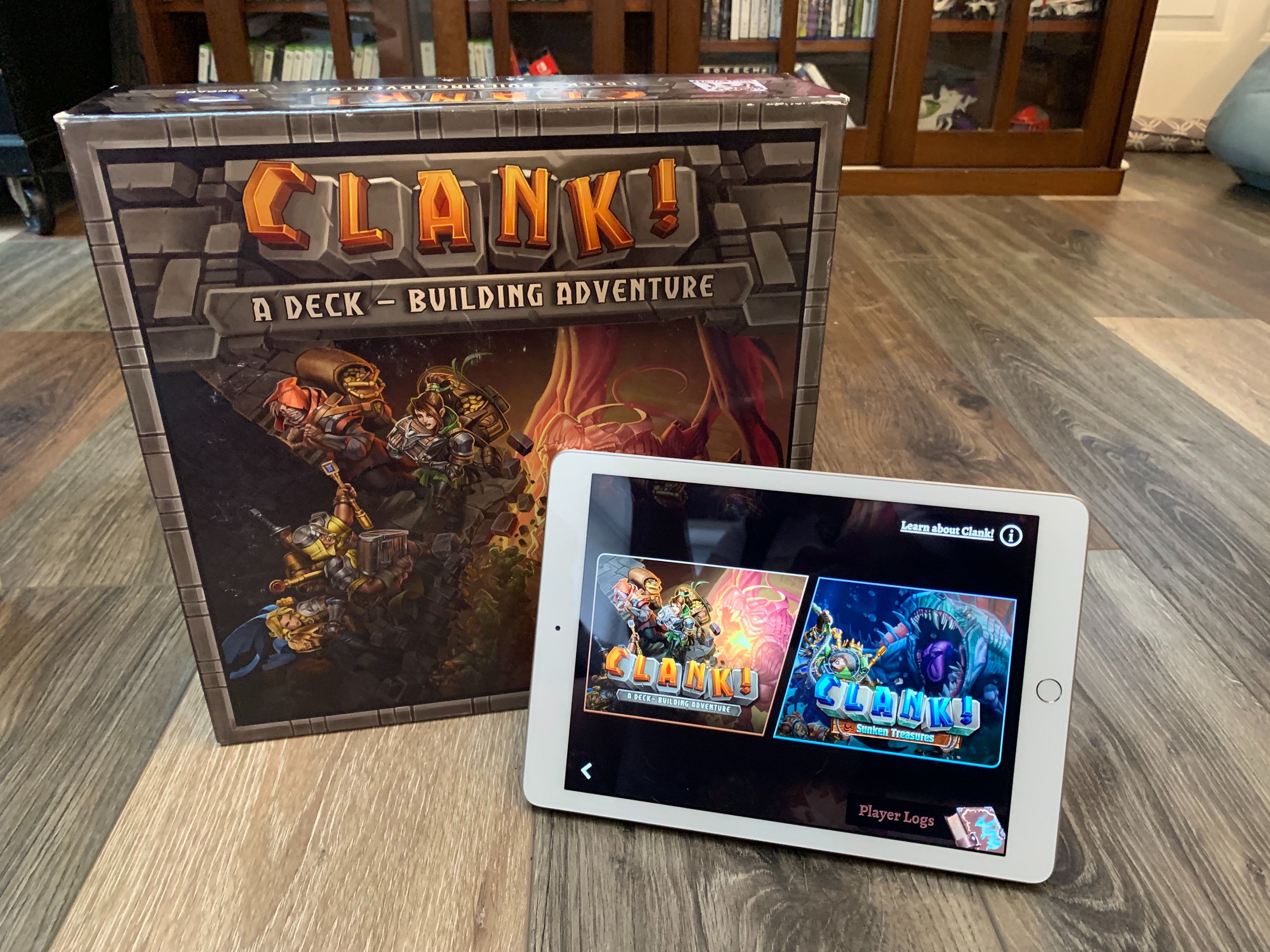 Add more gameplay options - and go solo - with the Clank! companion app.