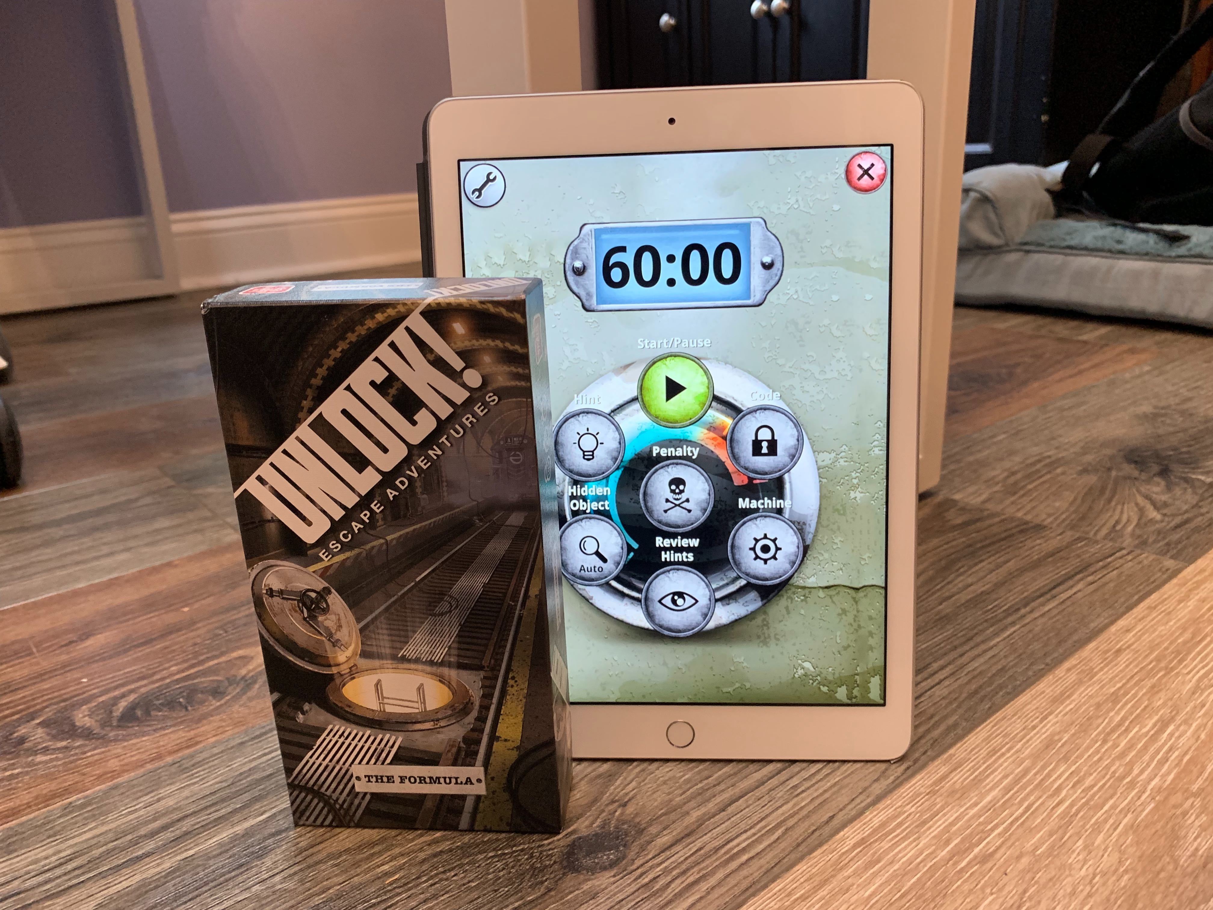 The Unlock! series of games is a card (and companion app) -based escape room! 