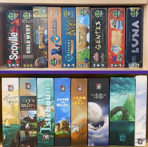 Board Gaming sins 4 inconsistent boxes logos