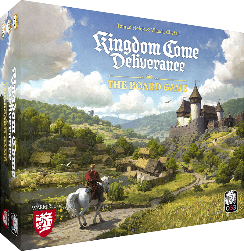 Kingdom Come: Deliverance's box, with a full horse for scale.